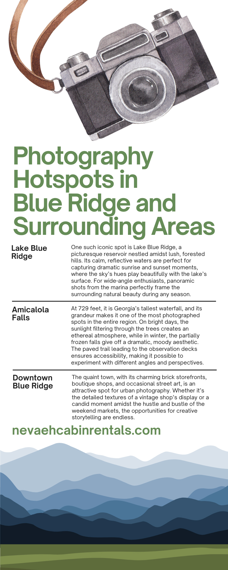 Photography Hotspots in Blue Ridge and Surrounding Areas