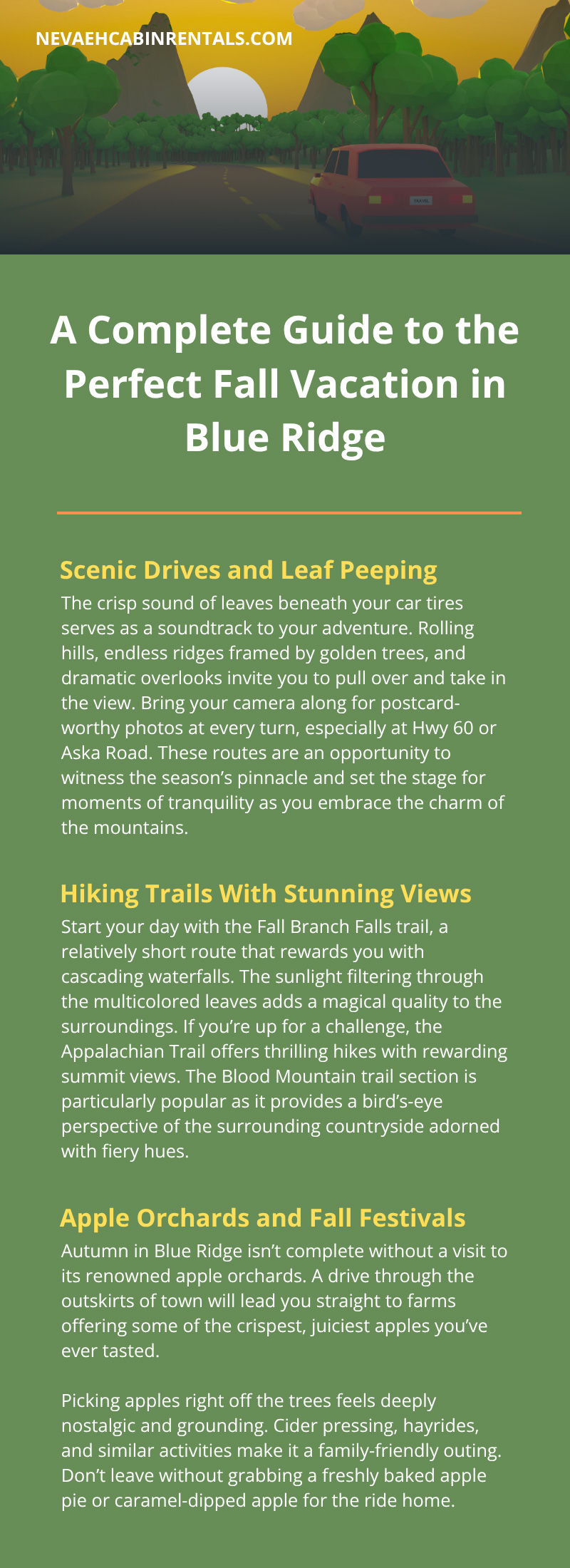 A Complete Guide to the Perfect Fall Vacation in Blue Ridge